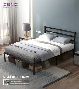 Cairo Black Metal BED  | IFB-109