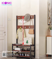 Coat Rack with Shoe Organizer  | IFCH-103
