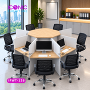 Iconic HexaPro 7-Seater Workstation Table / IFWT- 126