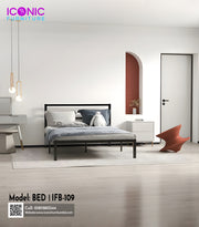 Cairo Black Metal BED  | IFB-109