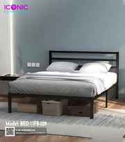 Cairo Black Metal BED  | IFB-109